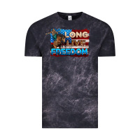 Cloud Black Long live freedom 4th of july Vintage Tee - Neo Western
