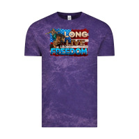 Cloud Purple Long live freedom 4th of july Vintage Tee - Neo Western