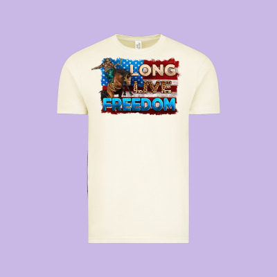 Long Live Freedom 4th Of July Vintage Tee Designed By Neo Western