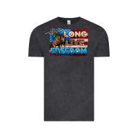 Vintage Black Long live freedom 4th of july Vintage Tee - Neo Western
