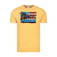 Vintage Mustard Long live freedom 4th of july Vintage Tee - Neo Western