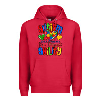 Cardinal autism is not a disability it's a different abilit Premium Hoodie - LillyAllenDesigns