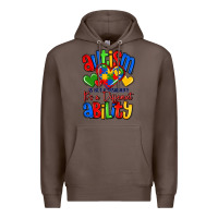Coffee autism is not a disability it's a different abilit Premium Hoodie - LillyAllenDesigns