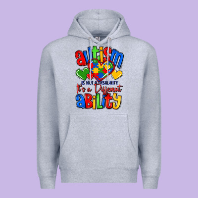 Autism Is Not A Disability It's A Different Abilit Premium Hoodie Designed By Lillyallendesigns