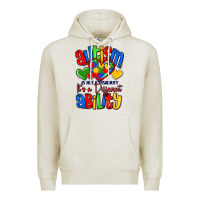 Oatmeal Heather autism is not a disability it's a different abilit Premium Hoodie - LillyAllenDesigns