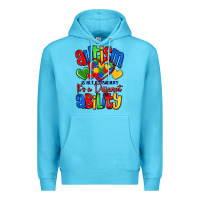 Ocean Blue autism is not a disability it's a different abilit Premium Hoodie - LillyAllenDesigns