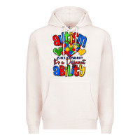 Pale Pink autism is not a disability it's a different abilit Premium Hoodie - LillyAllenDesigns