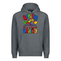 Rock autism is not a disability it's a different abilit Premium Hoodie - LillyAllenDesigns