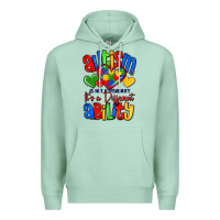 Seafoam autism is not a disability it's a different abilit Premium Hoodie - LillyAllenDesigns