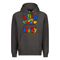 Smoke autism is not a disability it's a different abilit Premium Hoodie - LillyAllenDesigns