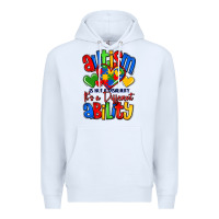 White autism is not a disability it's a different abilit Premium Hoodie - LillyAllenDesigns