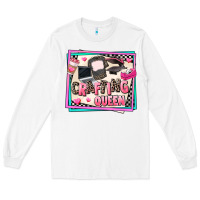 White crafting queen Long Sleeve Tee - AdoDesignShop