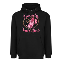 Black howdy valentine Heavyweight Hoodie - MaliasSmallBusiness