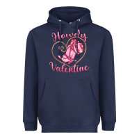 Navy howdy valentine Heavyweight Hoodie - MaliasSmallBusiness