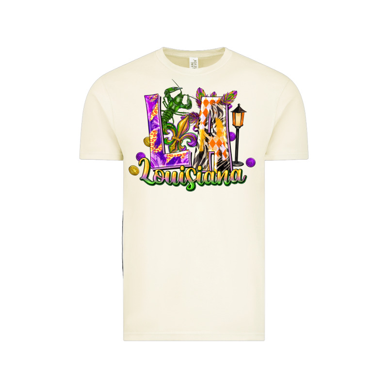 Louisiana La Mardi Gras Vintage Tee by FaDigitalArtStudio | Teevron