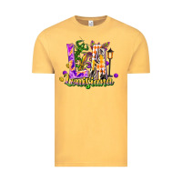 Vintage Mustard louisiana la mardi gras Vintage Tee - FaDigitalArtStudio