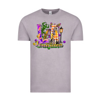 Vintage Zinc louisiana la mardi gras Vintage Tee - FaDigitalArtStudio