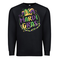 Black mardi gras Premium Sweatshirt - MaliasSmallBusiness