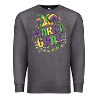 Charcoal Heather mardi gras Premium Sweatshirt - MaliasSmallBusiness