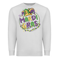 Dove Grey mardi gras Premium Sweatshirt - MaliasSmallBusiness