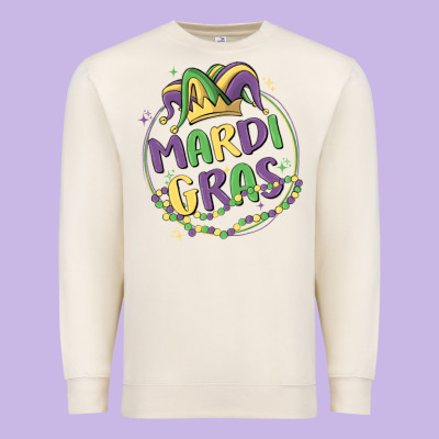 Mardi Gras Premium Sweatshirt Designed By Maliassmallbusiness