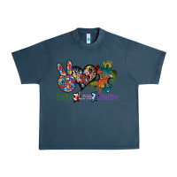 Midnight Navy peace love autism Urban Heavy Tee - SublimationCraftShop