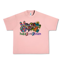Salmon peace love autism Urban Heavy Tee - SublimationCraftShop