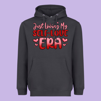 Just Loving My Self Love Era Heavyweight Hoodie Designed By Maliassmallbusiness