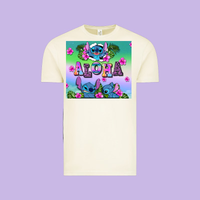Aloha Stitch Vintage Tee Designed By Adodesignshop