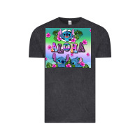 Vintage Black aloha stitch Vintage Tee - AdoDesignShop