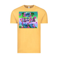 Vintage Mustard aloha stitch Vintage Tee - AdoDesignShop
