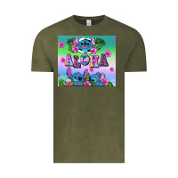 Vintage Olive aloha stitch Vintage Tee - AdoDesignShop