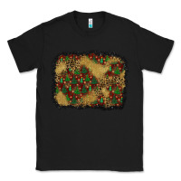 Black christmas trees and leopard background Classic Tee - BundleAndBundleShop