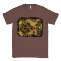 Chestnut christmas trees and leopard background Classic Tee - BundleAndBundleShop