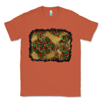 Copper christmas trees and leopard background Classic Tee - BundleAndBundleShop