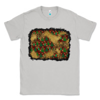 Moon Dust christmas trees and leopard background Classic Tee - BundleAndBundleShop