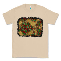 Mushroom christmas trees and leopard background Classic Tee - BundleAndBundleShop