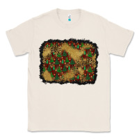 Natural christmas trees and leopard background Classic Tee - BundleAndBundleShop
