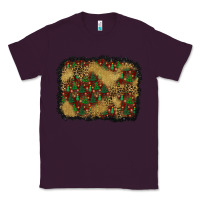 Plum christmas trees and leopard background Classic Tee - BundleAndBundleShop