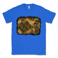 True Royal christmas trees and leopard background Classic Tee - BundleAndBundleShop