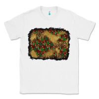 White christmas trees and leopard background Classic Tee - BundleAndBundleShop