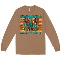 Toasted Coconut faith over fear Long Sleeve Tee - JahusDesignShop