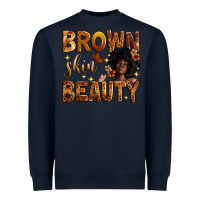 Navy brown skin beauty Heavyweight Sweatshirt - Zillion Design Studio