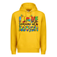 Lemon i love someone with autism Premium Hoodie - LillyAllenDesigns