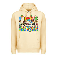 Pina Colada i love someone with autism Premium Hoodie - LillyAllenDesigns