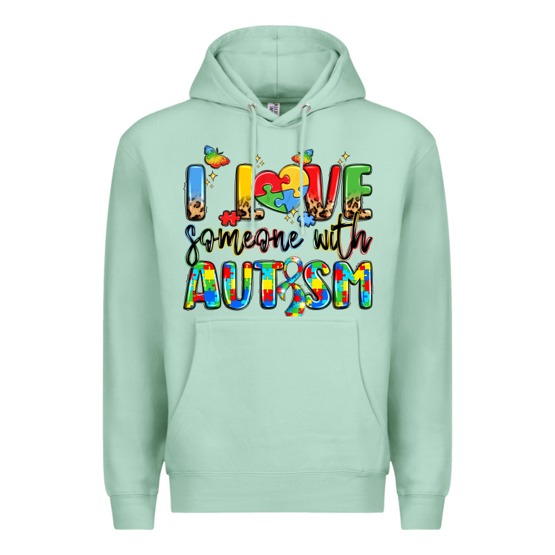 I Love Someone With Autism Premium Hoodie by LillyAllenDesigns | Teevron