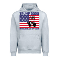 Heather Grey Trump 2020 Make Liberals cry Again Urban Hoodie - Bettercallsaul