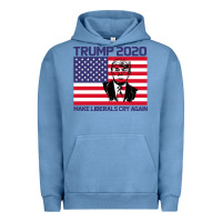Pigment Pebble Blue Trump 2020 Make Liberals cry Again Urban Hoodie - Bettercallsaul