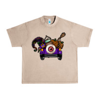 French Oak Halloween Truck Urban Heavy Tee - CowhideDigitalArt