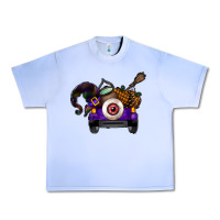 Grape Ice Halloween Truck Urban Heavy Tee - CowhideDigitalArt